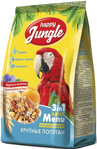 Корм для крупных попугаев HAPPY JUNGLE J106 (500 г)